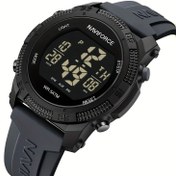 Resim NAVIFORCE Erkek Spor Kronograf Saati - Tarih Gösterim, Alarm, Kronometre ve GPS ile Siyah Kadran, Fitness ve Açık Hava Aktiviteleri için Hafif Tasarım, Tarih Gösterim Saati, Şık Saat, Dayanıklı Saat 
