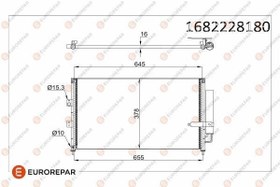 Resim EUROREPAR 1682228180 | Erp Klima Radyatörü Honda Civic VIII Sedan (Fd,Fa) 
