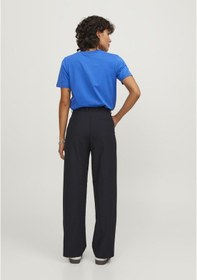 Resim Jack & Jones Kadın Yüksek Bel Kumaş Pantolon - Marry 12200674 Black Siyah 