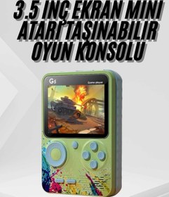 Resim ASTRALTECH Game Box Oyun Konsolu 500 Retro Oyunlu Mini Taşınabilir 3 İnç 