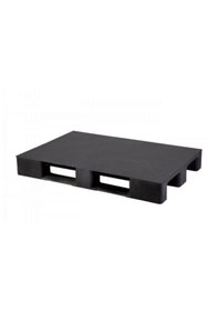 Resim Genel Markalar 80 x 120 x 15 CM Plastik Palet Siyah Üzeri Kapalı 