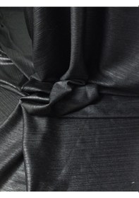 Resim Siyah Parlak Varaklı Jarse Kumaş En: 140 Cm-10623 Siyah 