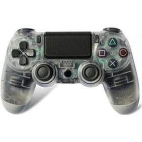 Resim Ps4 Kablolu Titreşimli Oyun Kumandası - Çift Şok Özellikli, Şeffaf Beyaz Renk Seçeneği İle Ps4 Ve Pc Uyumlu 