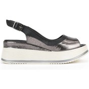 Resim Ziya, Kadın Hakiki Deri Dolgu Topuk Sandalet 151992z50020 Siyah 151992z50020 000 Siyah 