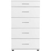 Resim Trendline 5 Çekmeceli Şifonyer - Beyaz Adore