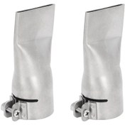 Resim Aubyhe 2 Adet 40mm Paslanmaz Çelik Geniş Açık Uç Kaynak Burnu, Isı Dayanıklı, Plastik Pp, Pvc Levha Kaynağı İçin Hot Air Gun Uyumlu 