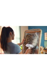 Resim Kompakt ve Katlanabilir El Tipi Düzleştirici, Beyaz 