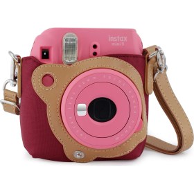 Resim Instax Mini 8 Ve 9 Uyumlu Kırmızı Bez Çanta 