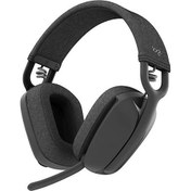 Resim Logitech Zone Vibe 100 Mikrofonlu Kablosuz Bluetooth Kulak Üstü Kulaklık - Siyah 