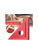 Resim Geleneksel Ultra Hassas Kare Cetvel Alüminyum Alaşımlı Ağaç İşleme Aleti 2 İnç 6 Cm 