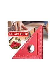 Resim Geleneksel Ultra Hassas Kare Cetvel Alüminyum Alaşımlı Ağaç İşleme Aleti 2 İnç 6 Cm 