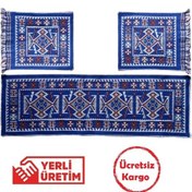 Resim Oto Koltuk Kilim Seti - Çift Yön Ön Ve Arka Koltuk 3 Parça Takım 