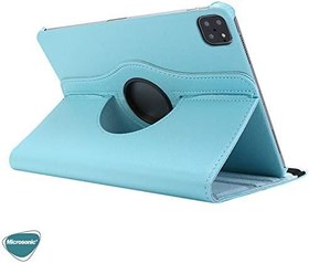 Resim Microsonic Apple iPad Pro 11 2025 için Kılıf (A3357-A3358) 360 Rotating Stand Deri Mavi [iPad Pro 11 2025 ile Uyumlu Kılıf - Mavi] 