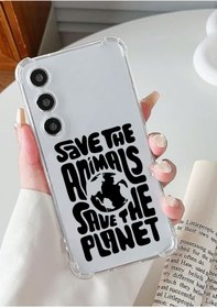 Resim page journals Save the animals SAMSUNG Galaxy A24 Uyumlu telefon kılıfı 