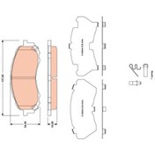 Resim TRW GDB3469 Balata Fren On-(Subaru: Impreza 00-12 1.5 ) 26296AE200 (WT658818) 