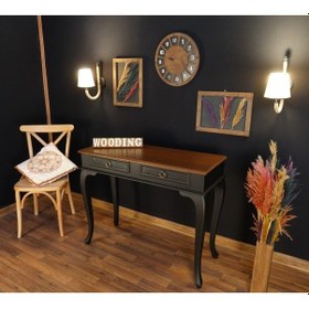 Resim Wooding 120 Cm Çekmeceli Masif Siyah Ceviz Dresuar (548589655) Siyah 