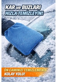 Resim Araç Buz Kazıyıcı Eldiven - Kar Buz Çözücü Kazıyıcı Eldiven Standart 