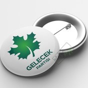Resim Gelecek Partisi İğneli Buton Rozet 58mm 100 adet 