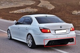 Resim Bmw E60 2003-2009 Çift Çıkış Difüzör 