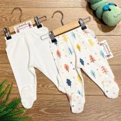 Resim Renkli Puset 2'li Penye Bebek Pijama Takım Çam Ağacı 