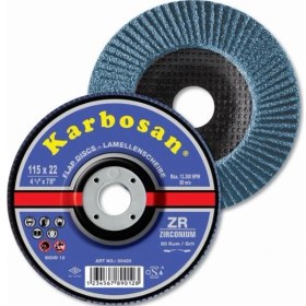 Resim Karbosan Flap Zirkonyum 115X22 Mm 80 Kum 