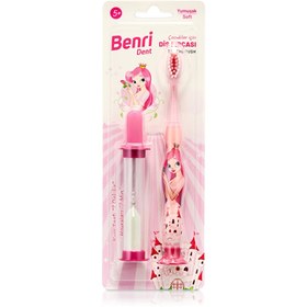 Resim Benri Dent Kum Saatli Çocuk Diş Fırçası Pembe - Gratis 