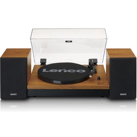 Resim Lenco LS-310 Ahşap Harici Hoparlörlü Bluetooth Pikap 