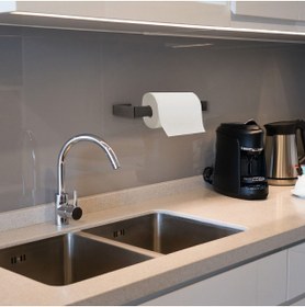 Resim Genel Markalar Melody Houseware Kağıt Havluluk, Peçetelik Yapışkanlı-vidalı Metal Peçetelik 