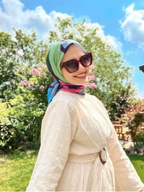 Resim Moda Kaşmir Palet Desen Bambu Eşarp Yeşil 