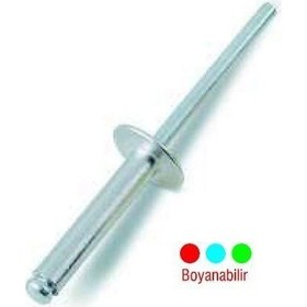 Resim Alüminyum Pop Perçin Bombe Kafa 3x10 Mm - 1000 Adet 