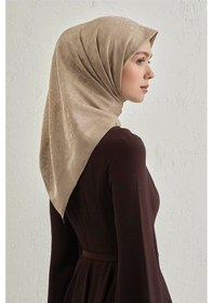 Resim Armine Floş Pamuk Eşarp 1 - 95 X 95 / Vizon - 64 Vizon - 64 