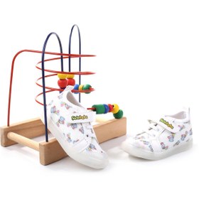 Resim Şirin Bebe 3815 Ortopedik Taban Kız Çocuk Yazlık Keten Ayakkabı 
