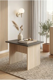 Resim Robin Home Verona B Ofis Sehpası Meşe Siyah 
