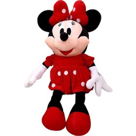 Resim Disney'İn En Renkli Sevimli Kahramanı Peluş Minnie Mouse - 70 Cm Kırmızı 