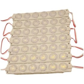 Resim 100 Adet 12 Volt 6 Watt 6 Lensli Beyaz 3030 Smd Led Modül Ip65 1 Paket 