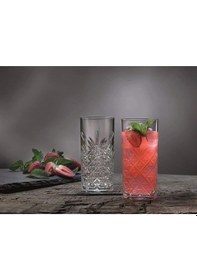 Resim Paşabahçe 52800 Timeless 6 Lı Su Bardak - Kokteyl Meşrubat Bardağı 450 Cc Şeffaf 