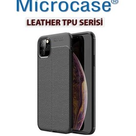 Resim Microcase Apple Uyumlu iPhone 11 Pro Leather Silikon Kilif - Siyah 385684799 