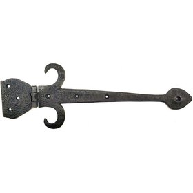 Resim Antika Tarz Dekoratif Pirinç Kuyruklu Çanak Menteşe - 137x390 Mm, Oksit 1 Adet 