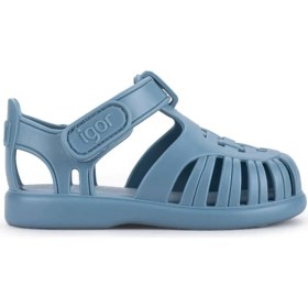 Resim Erkek Çocuk Igor Tobby Solid Gri Sandalet 25 Numara Okyanus Renkli Günlük Kullanım İçin Rahat-S10271-225 