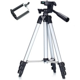 Resim Bum Fotoğraf Makinesi Cep Telefonu Tripod 102 cm ve Telefon Tutacağı 