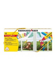 Resim Eberhard Faber Cama Yazan Pastel Boya 12 Renk Karton Kutu 524112 
