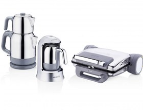 Resim Korkmaz A1858 Inox 7 Parça Elektronik Çeyiz Seti 