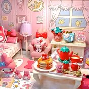 Resim Benim Melodi Miniatur Mobilya Gizem Kutusu - Sevimli Anime Koleksiyonlu Oyuncak Evin Dekorasyonu, Doğum Günleri, Orta Yaz Bayramı ve Tatil Hediyeleri için Mükemmel DIY Aksesuarları, Mini Mobilya 