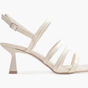 Resim Shoes & More Klenn - Krem Deri - Topuklu 