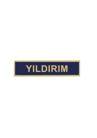 Resim ''yıldırım'' Jandarma Asayiş Pvc İsimlik, , Cırtlı, 10 Cm X 2,5 Cm, Mevzuata Uygun Lacivert 