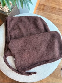 Resim My Joyas Design Kahverengi Düğmeli Balaklava 