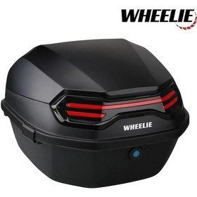 Resim Wheelıe Xt08-fs 32 Litre Motosiklet Arka Çanta Mat Siyah 