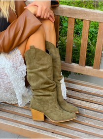 Resim irmona Terry Haki Dana Süet Körüklü Dallas Çizme 