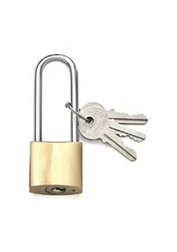 Resim Sarı Asma Kilit 32 Mm Uzun Kancalı 