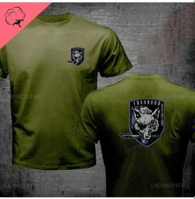 Resim Laoyaoyifumetal Katı Yılan 5v Foxhound Özel Kuvvet Tişört Spor Giyimgrierkek Gri 